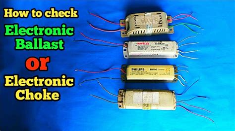 how to check electronic ballast is working or not